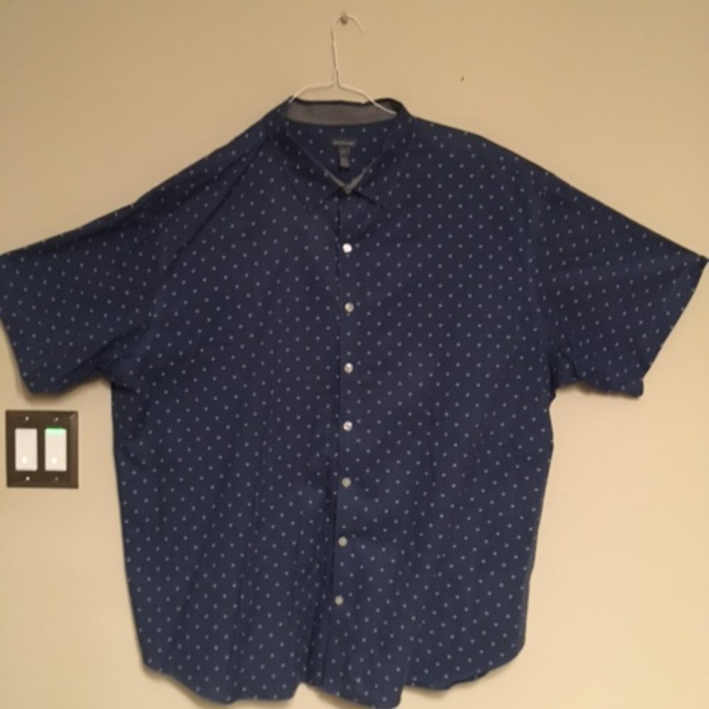 Van Heusen Big and Tall Mens Classic Short Sleeve Button-Down Shirt